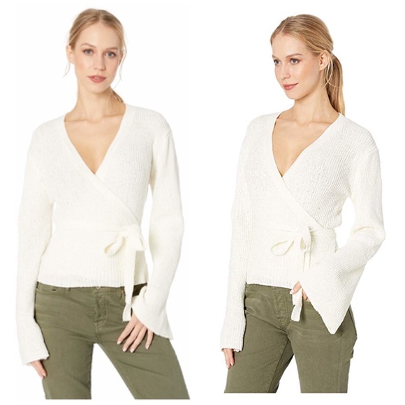 Cupcakes and Cashmere Imelda Faux Wrap Sweater - Picture 2 of 5